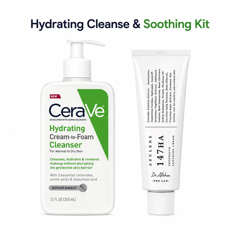 Skin Barrier Repair Kit – Ceramide Moisturizer + Gentle Cleanser