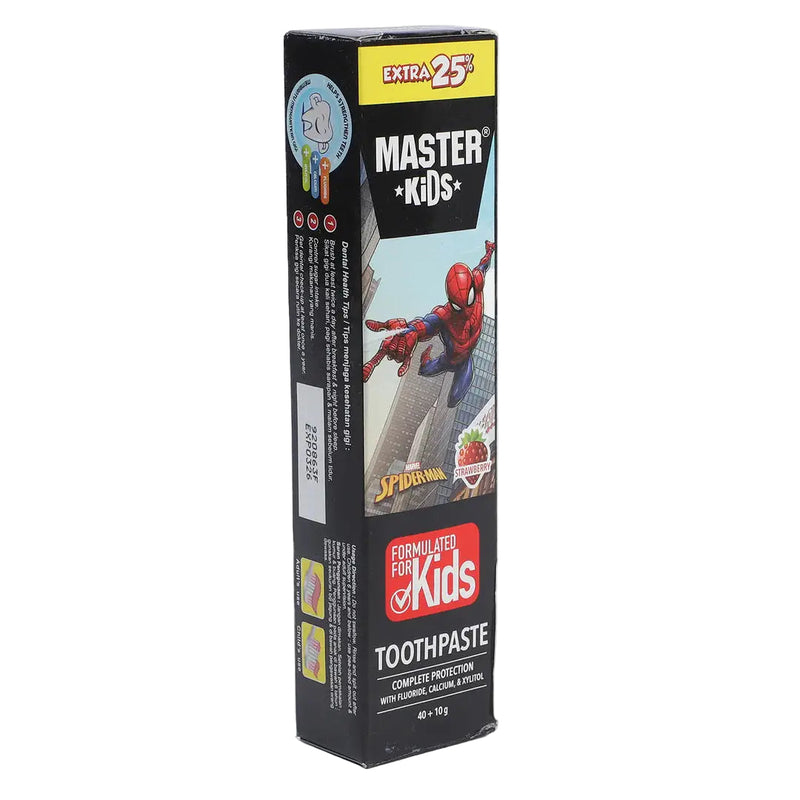 Master Kids Spiderman Toothpaste 40g – Fluoride & Calcium