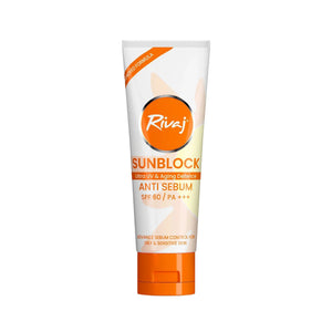 Rivaj SPF60 Anti-Sebum Sunblock 40ml – Oil-Control, High Protection Sunblock