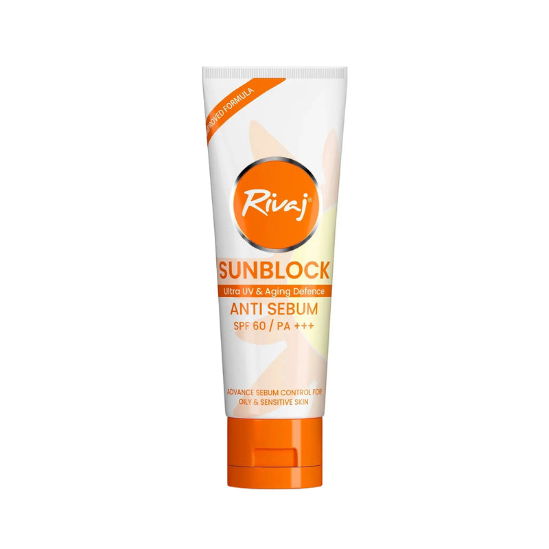 Rivaj SPF60 Anti-Sebum Sunblock 40ml – Oil-Control, High Protection Sunblock