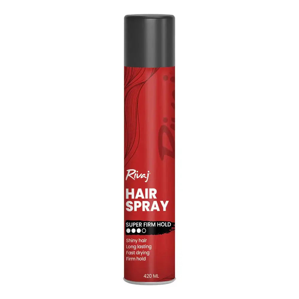 Rivaj Super Firm Hold Hair Spray 420ml ��� Long Lasting & Frizz Control