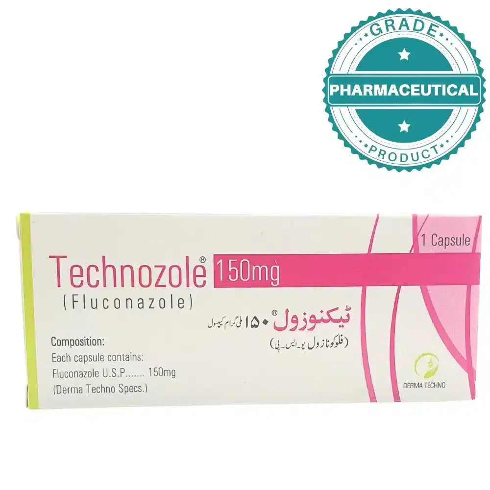 Technozole 150mg fluconazole capsule by Derma Tecno for candidiasis Pakistan