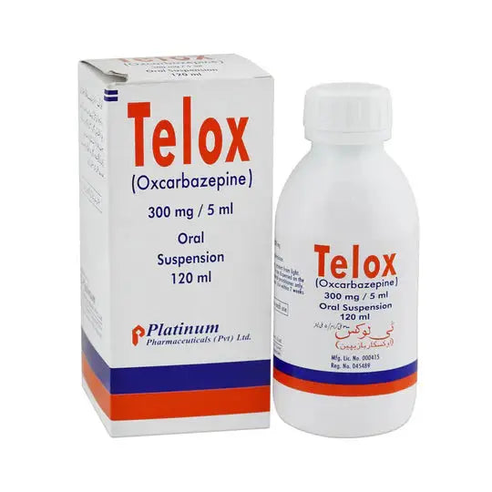 Telox 120ml Syrup – Oxcarbazepine for Pediatric Epilepsy