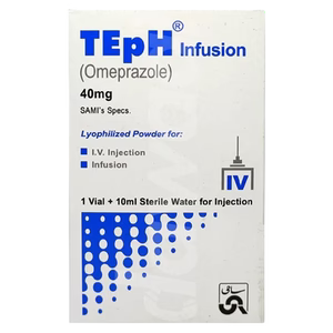 Teph 40mg Injection – Omeprazole for Acid Suppression and Ulcer Treatment
