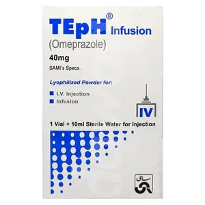 Teph 40mg Injection – Omeprazole for Acid Suppression and Ulcer Treatment