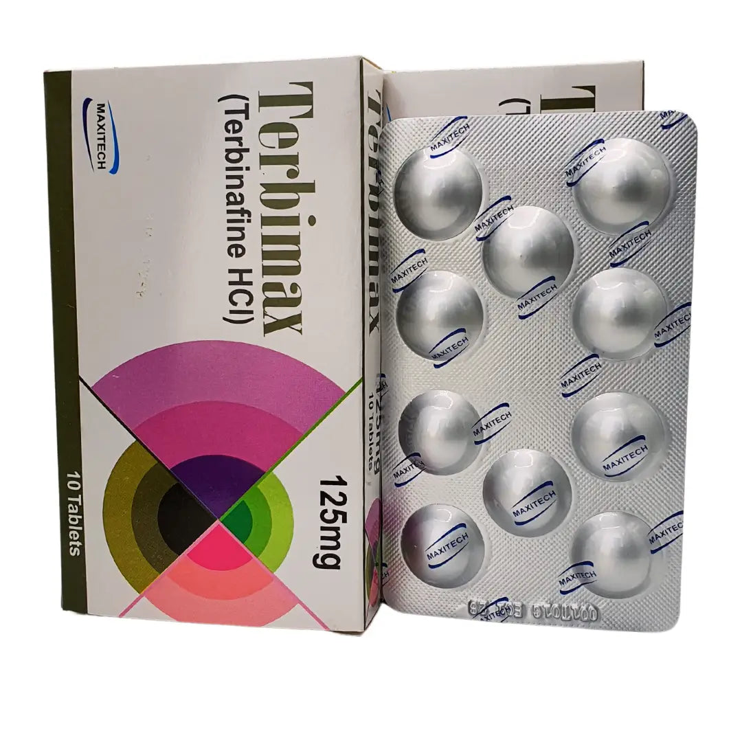 Maxitech Terbimax 125mg lower-dose antifungal tablets for nail fungus – View Product Detail