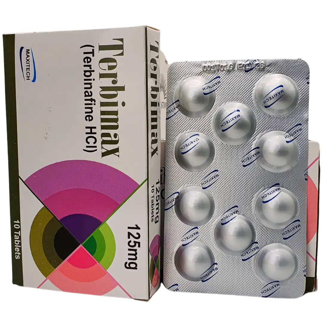 Terbimax 125mg terbinafine tablets for ringworm and athlete's foot – View Product Detail