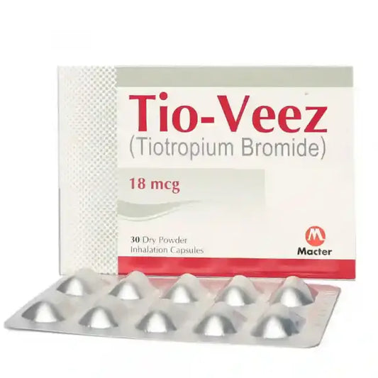 Tio Veez 18mcg Capsule 30s – Dry Powder Inhaler for COPD & Asthma
