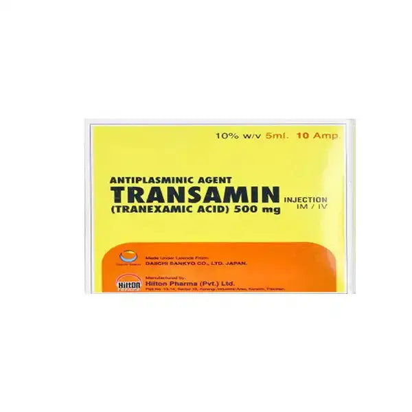 Transamin 500mg Injection – Tranexamic Acid for Emergency Bleeding Control