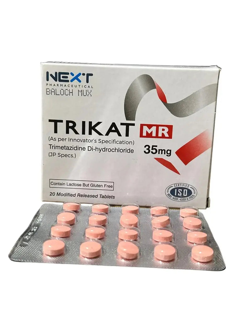 Trikat MR 35mg Tablets – Trimetazidine for Angina & Heart Protection