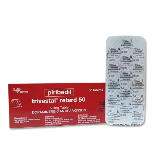 Trivastal Retard 50mg Tablets – Piribedil Parkinson's Treatment – Available in Pakistan