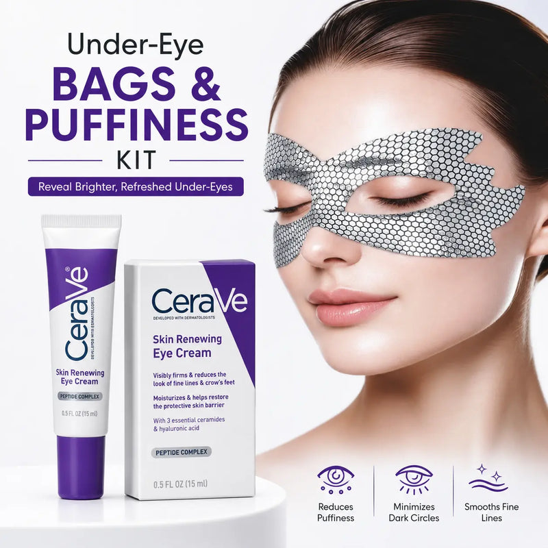 Under-Eye Bags & Puffiness Kit – Eye Gel + Caffeine Serum