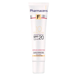 Pharmaceris F Fluid Foundation SPF 20 Capilar-Correction 10 Porcelain 30ml (derma.pk Exclusive)
