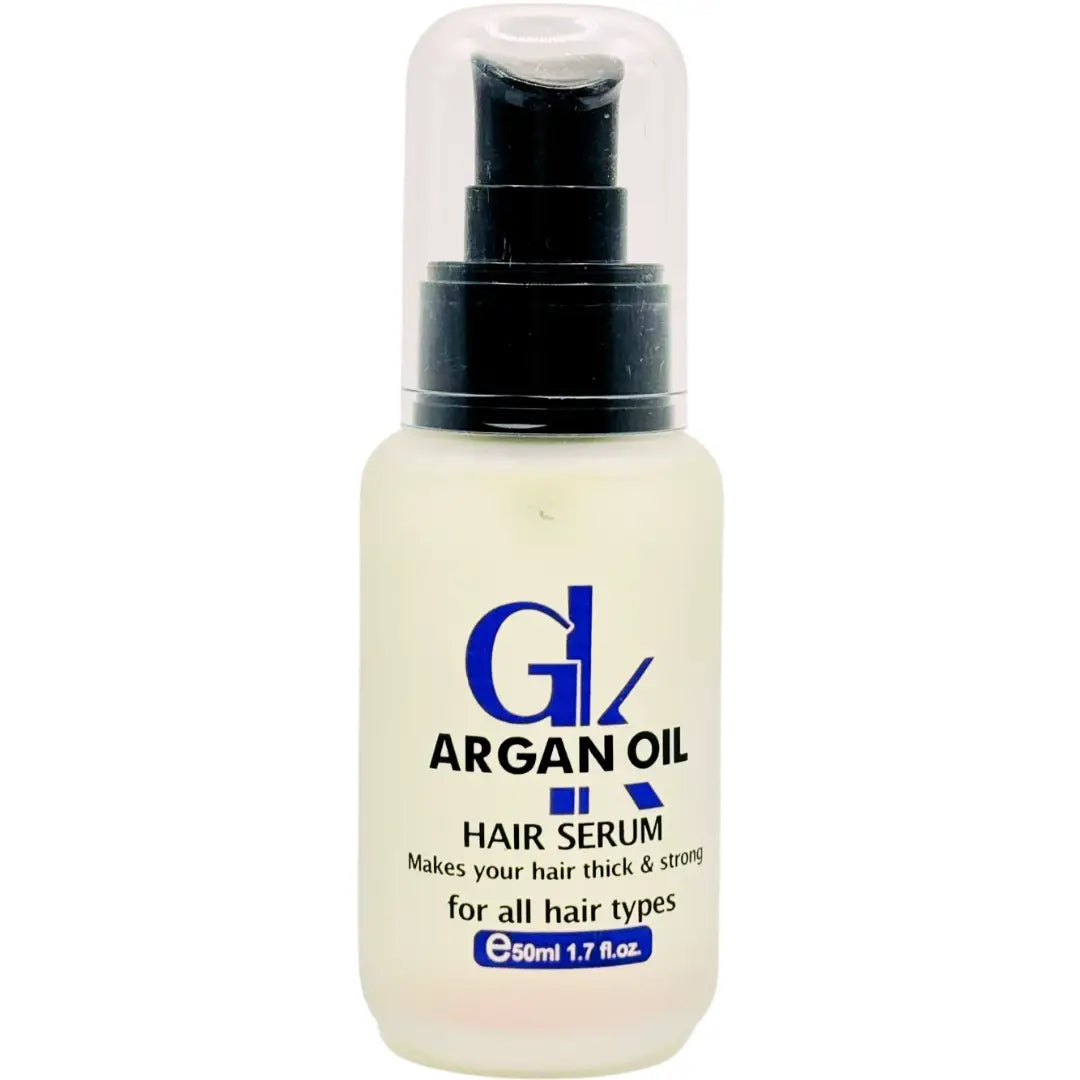 GK Hair Argan Oil Hair Serum — nourishing formula with Keratin and Biotin