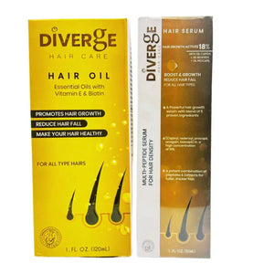 Diverge Dry Hair Discount Box: Nourishing Oil & Serum (derma.pk)