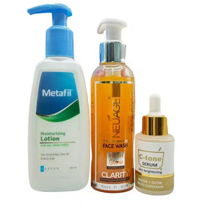 Brightening Skincare: Vitamin C Serum, Brightening Face Wash & Moisturizer