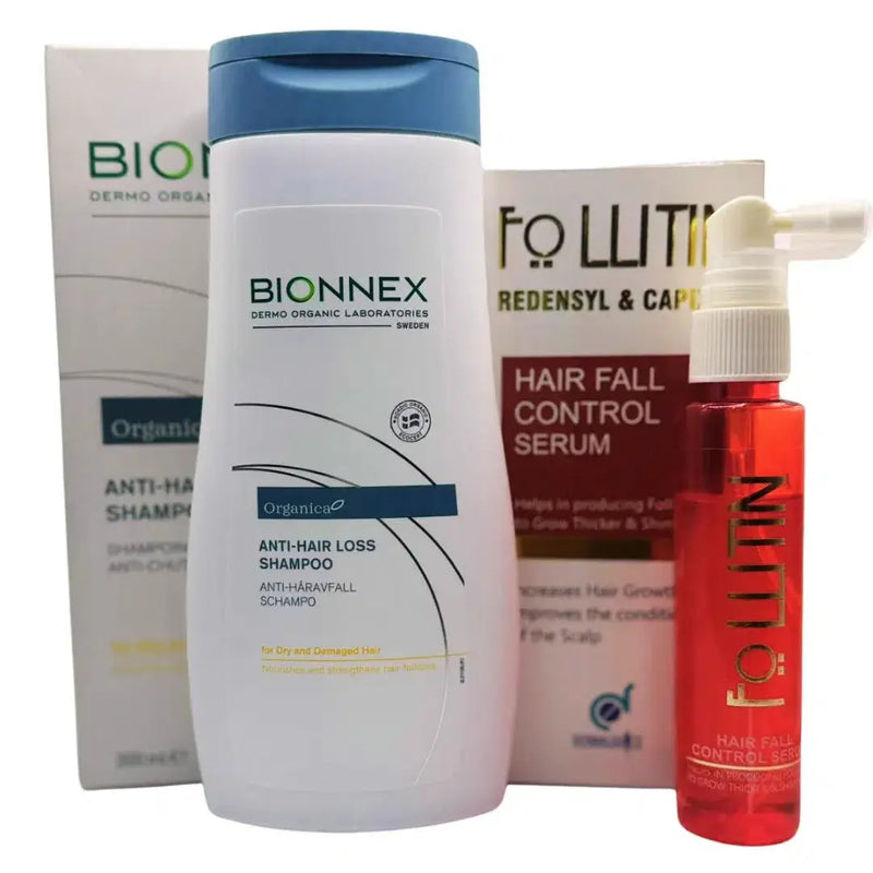 Dandruff Control & Hair Growth Duo: Bionnex Shampoo & Follitin Serum