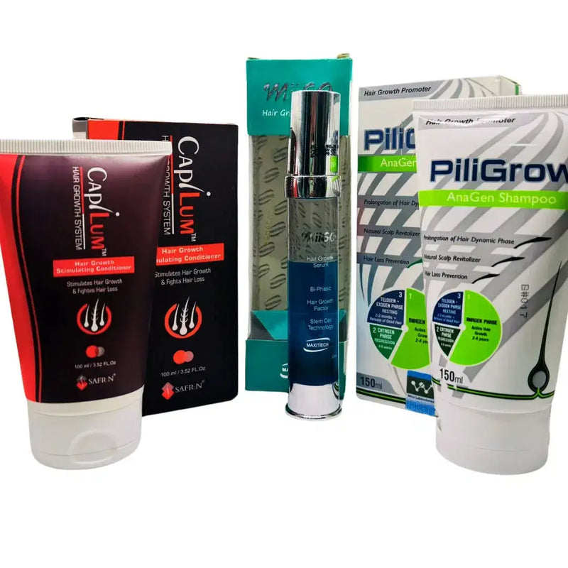 Hair Growth Trio Discount Box: Serum, Conditioner & Shampoo