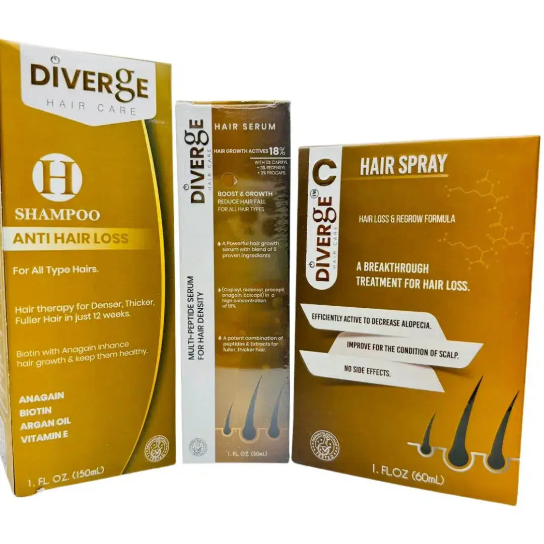 Oily Hair Care Discount Box: Diverge H Shampoo, Diverge C Spray & Diverge Serum