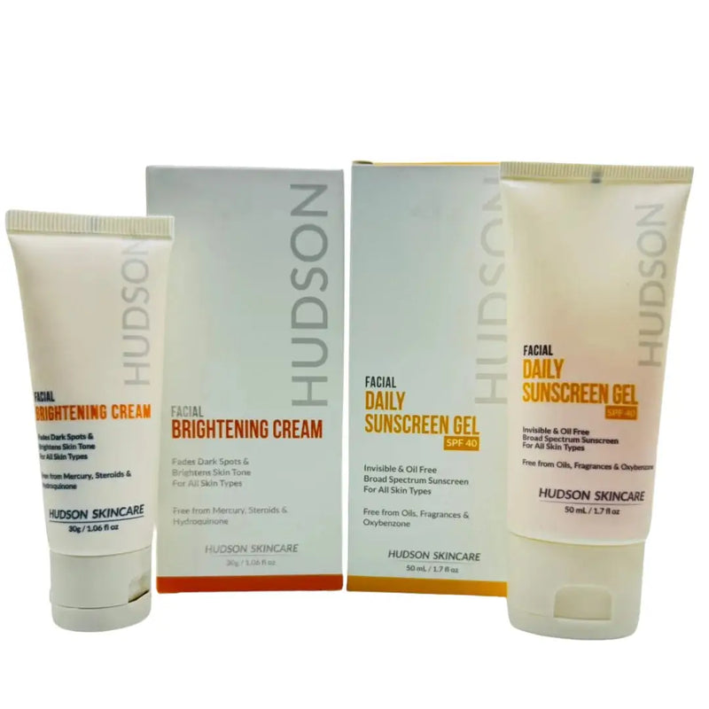 Radiant Skin Discount Box: Hudson Brightening Cream & Sunscreen Gel SPF 40