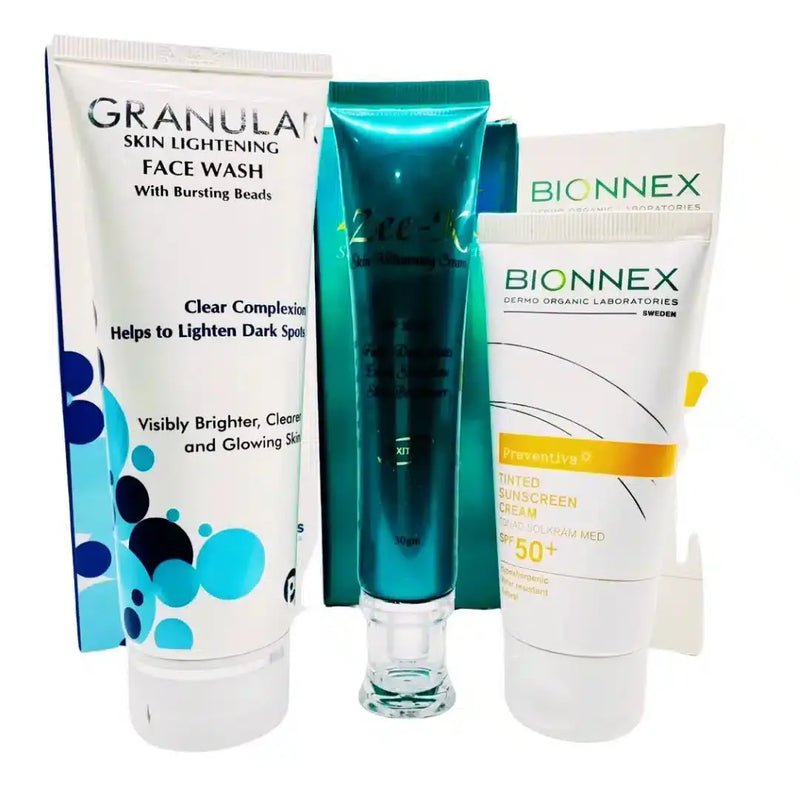 Skin Revival Discount Box: Zee-K, Granular Face Wash, Bionnex Sunscreen