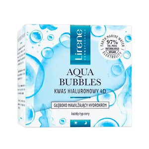 Lirene Aqua Bubbles Deeply Moisturizing Hydrocream 50ml — Water-Based Cream for Dry Skin Pakistan