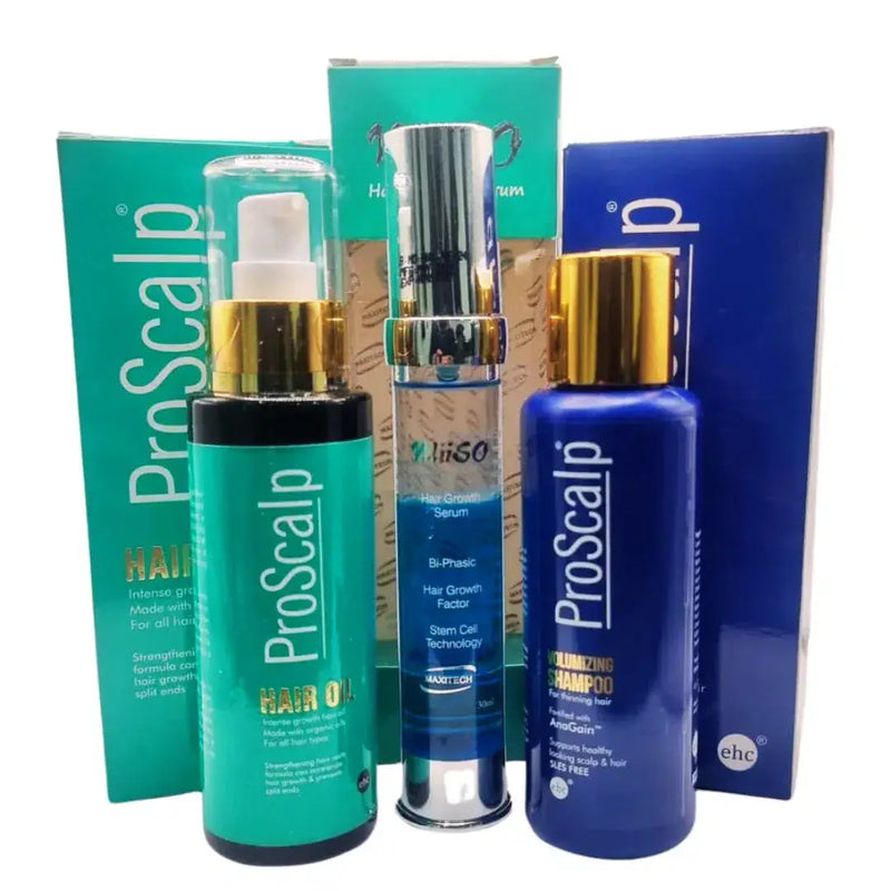 ProScalp Hair Growth Kit: Serum, Shampoo & Hair Oil