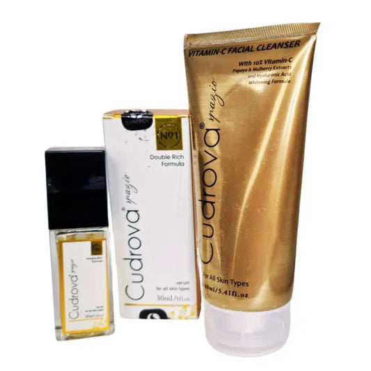 Cudrova Spazio Brightening Duo Discount Box: Vitamin C Cleanser & Serum (derma.pk)