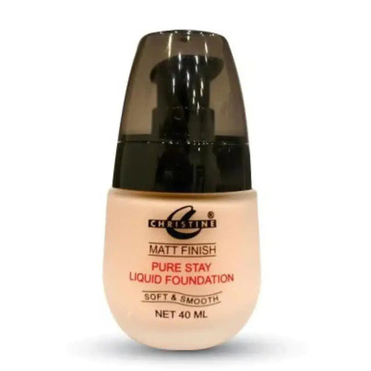Christine Liquid Foundation Matte Finish Fair ll-00 (40ml) – Available in Pakistan