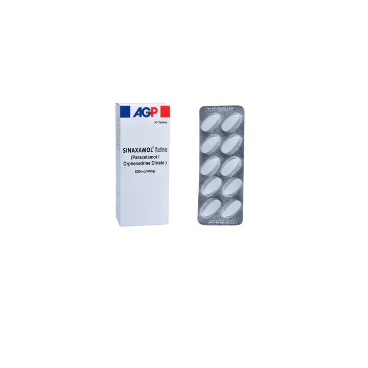 SINAXAMOL Tablet Extra 30’s – Extra Strength Pain Relief & Inflammation Control AGP
