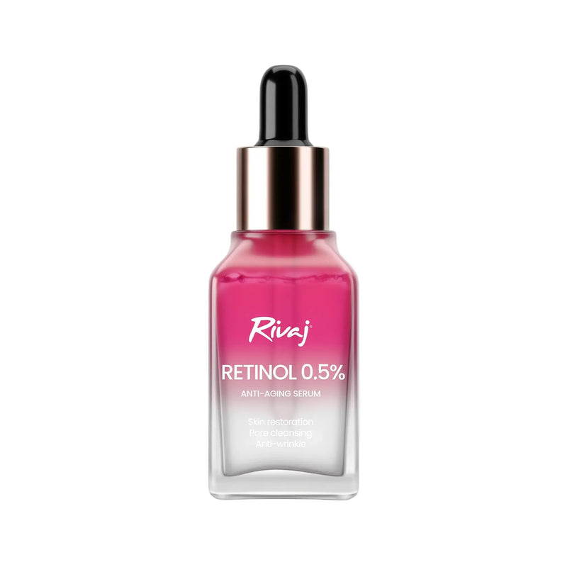 Rivaj Retinol 0.5% Anti-Aging Face Serum 30ml – Skin Rejuvenation & Wrinkle Reduction
