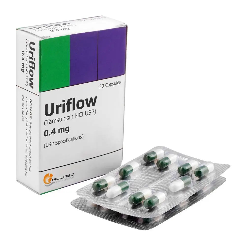 Uriflow 0.4mg Capsules ��� Tamsulosin for Enlarged Prostate & Urinary Flow