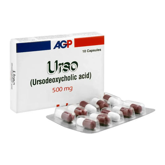 URSO 500MG Capsule 10���s ��� Ursodeoxycholic Acid for Liver Diseases & Gallstones