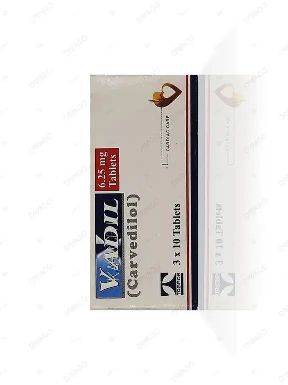 Vadil 6.25mg Tablet