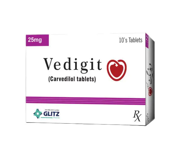 Vedigit Carvedilol 6.25mg Tablets