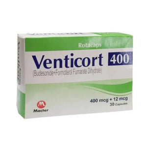 Venticort 400mcg + 12mcg Rotacaps