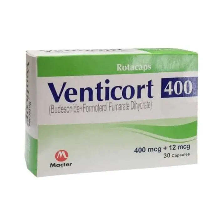 Venticort 400mcg + 12mcg Rotacaps – Asthma & COPD Maintenance Inhaler 01