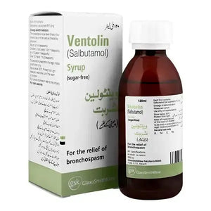 Ventolin Syrup 2mg/5ml for Asthma & Bronchospasm