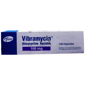 Vibramycin Capsules 100mg (Pack of 6) - Doxycycline for Bacterial Infections – View Product Detail