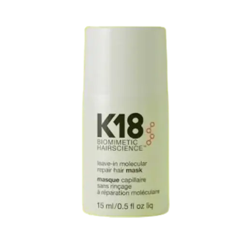 K18 leave-in molecular repair hair mask 15ml – front of packaging
