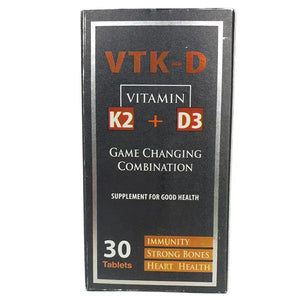 VTK Vitamin K2 & D3 Supplement 30 Tablets