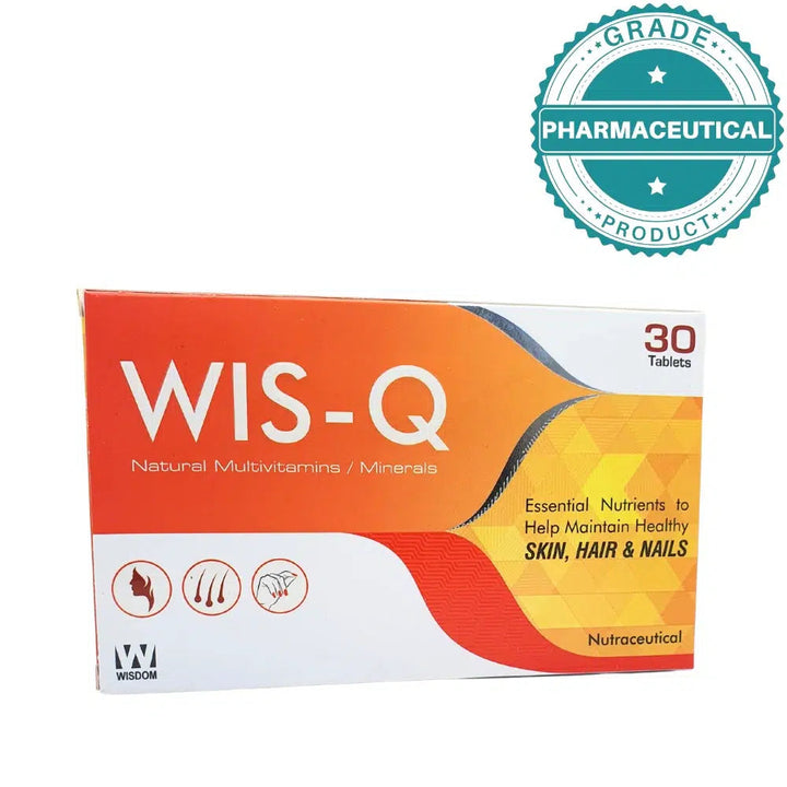 WIS-Q Multivitamins with Vitamin C Tablets - 30 Tablets for Wellness Wisdom Pharma