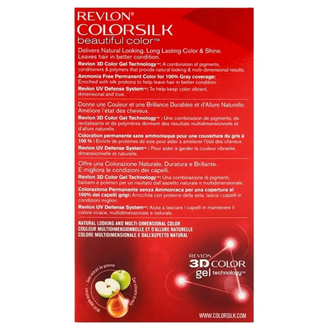 Revlon Colorsilk Beautiful Color Permanent Hair Dye, #10 Black (Made in Italy) - Available in Pakistan
