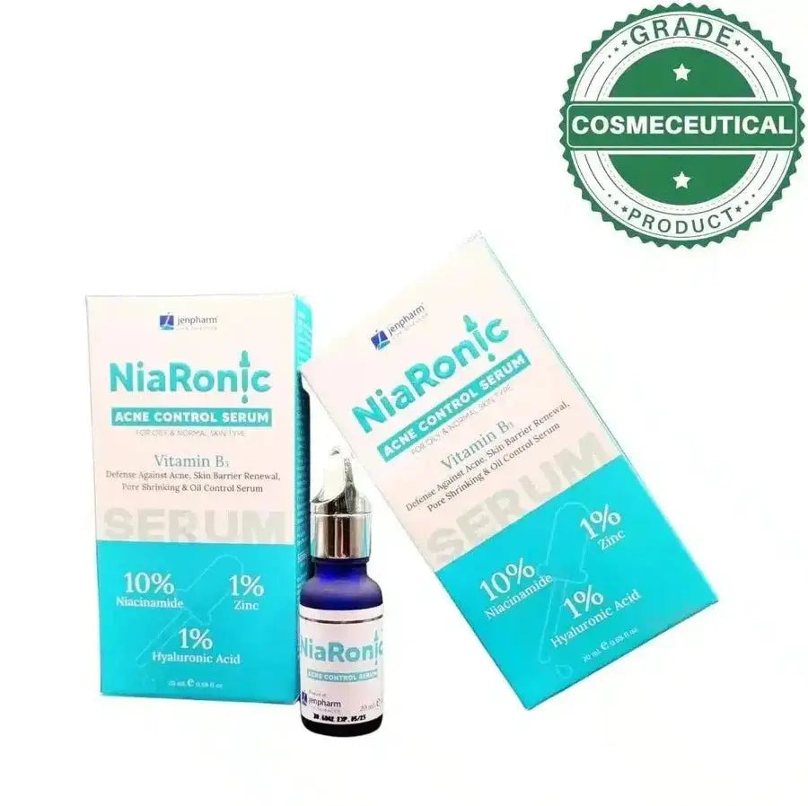 NiaRonic Acne Control Serum (10% Niacinamide, 1% Zinc, 1% Hyaluronic Acid) 20ml