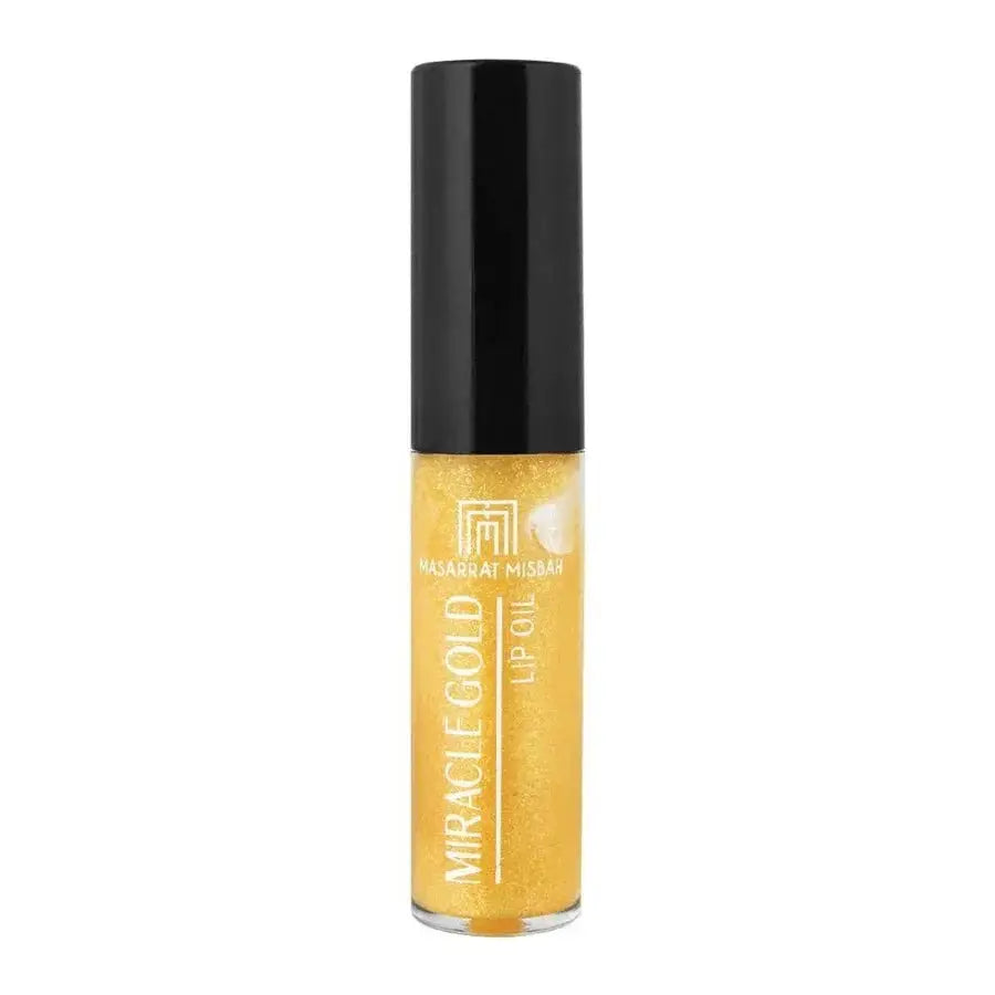 MM Lip Oil Miracle Gold 4.8ml – Plumping Glossy Lip Oil by Masarrat Misbah