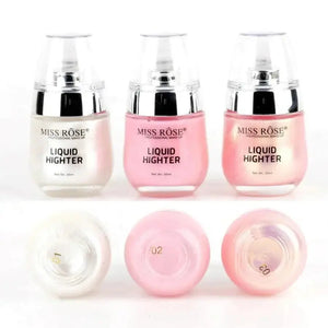 Miss Rose Liquid Highlighter Shade M3 30ml — blendable liquid formula close-up