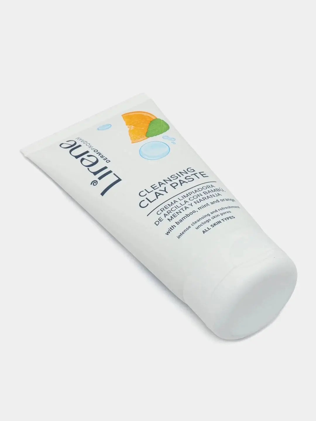 Lirene Cleansing Clay Paste product packaging showing Polish skincare formula