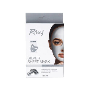 Rivaj Silver Sheet Mask – Antimicrobial Brightening & Skin Revival