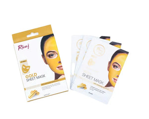 Rivaj Gold Sheet Mask – 24K Anti-Aging & Brightening Treatment