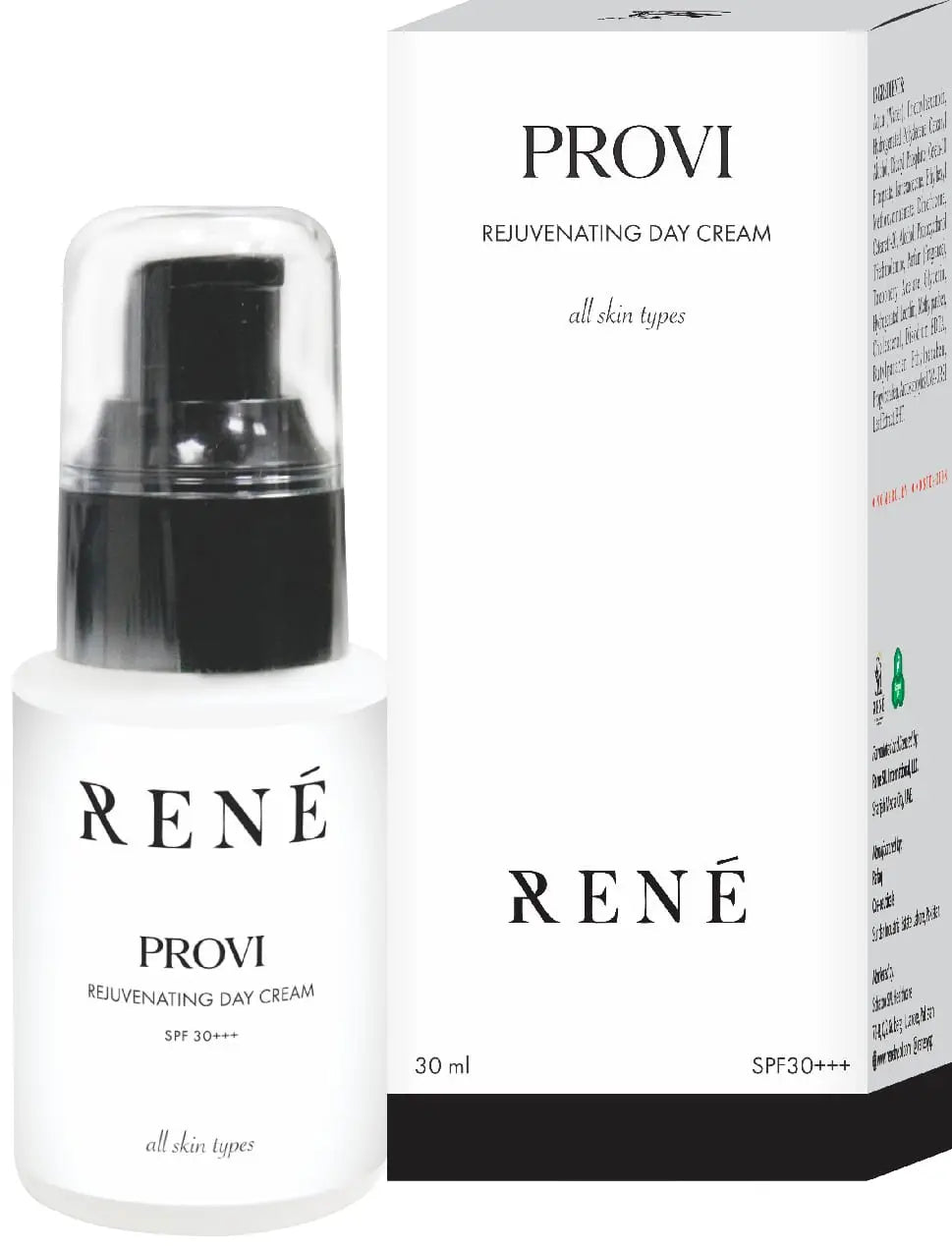 Provi Rejuvenating Day Cream SPF 30+++ – Hydrating & Protecting | Derma.pk Rene